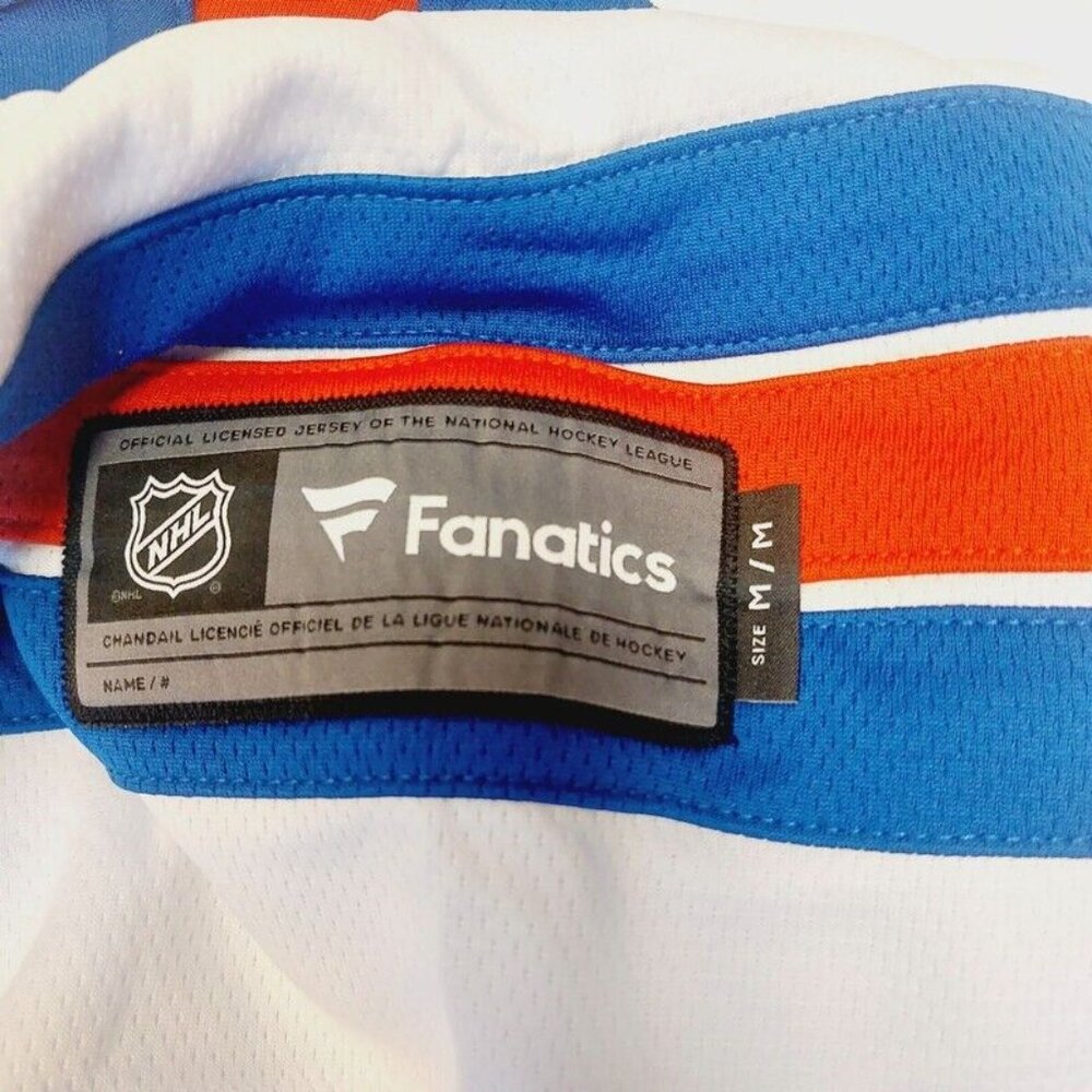 Fanatics NHL New York Rangers Breakaway Jersey Mens Size M White Red Blue - Picture 4 of 8